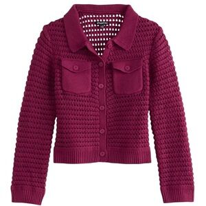 FLAG & ANTHEM IVY OPEN KNIT SWEATER BOMBER